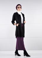 Hijab clothing PURPLE PENCIL SKIRT T 0629 