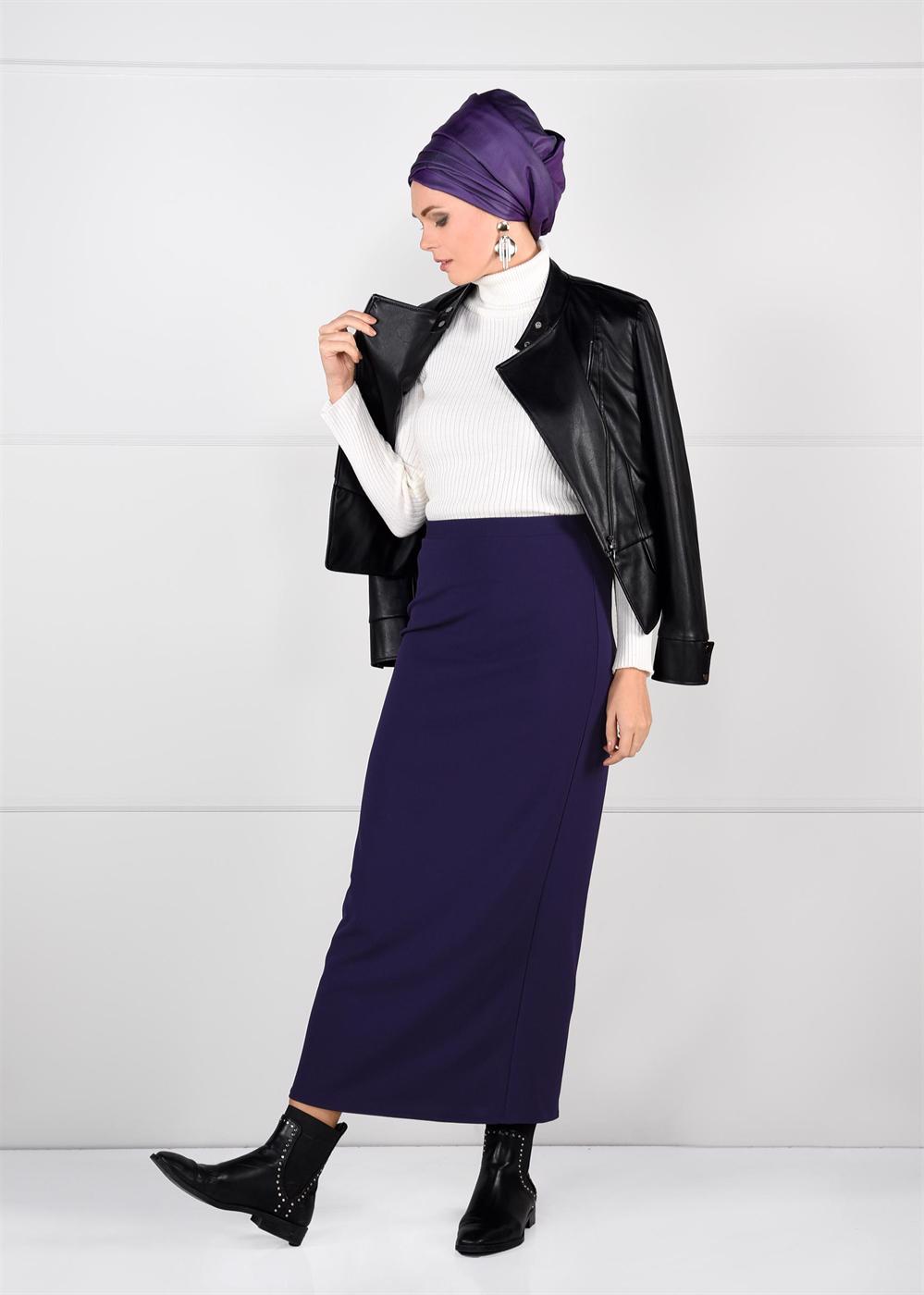 Vêtements hijab POURPRE T 0629 Msr-Likrali Kalem Etek