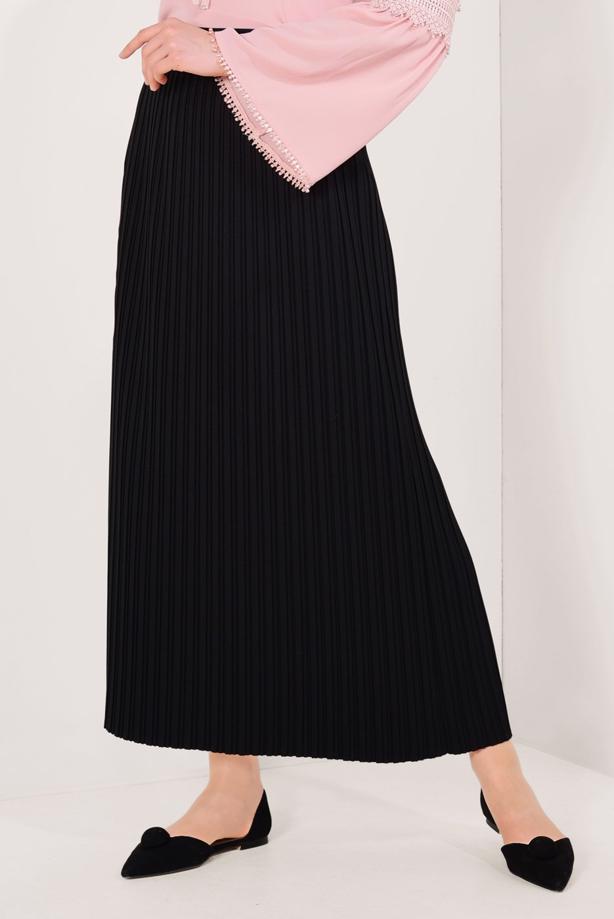 Vêtements hijab  PLEATED CHIFFON SKIRT T 1539  - TRENDTESETTÜR