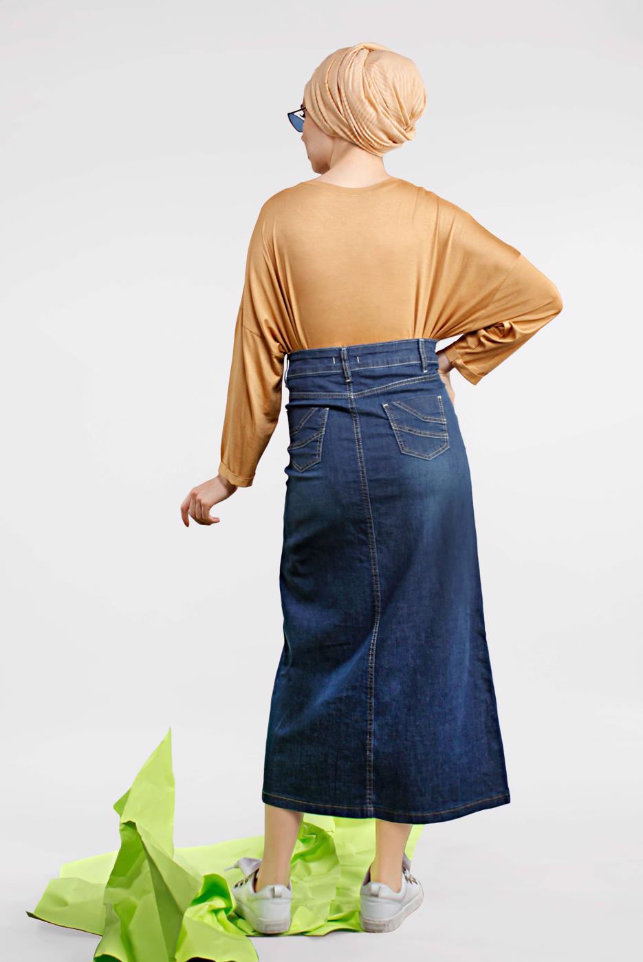 Vêtements hijab BLEU MARINE Jupe T 2032