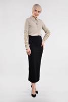 Vêtements hijab NOIR Jupe T 3912 