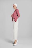 Hijab clothing CREAM High Waist Classic Pencil Skirt T 3912 