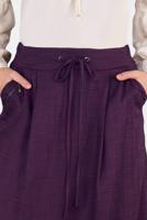 Tesettür giyim MÜRDÜM BELİ BAĞCIKLI CEPLİ ETEK 6214 