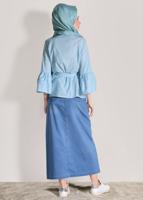 Vêtements hijab BLEU MARINE Jupe T 8022 