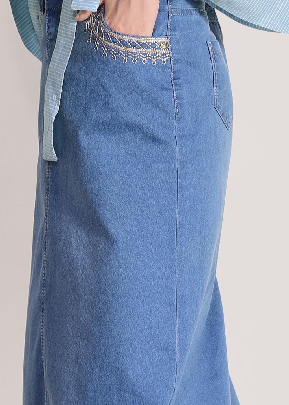 Vêtements hijab BLEU MARINE Jupe T 8022 