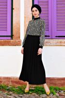 Hijab clothing BLACK T 9829 Msr-Etek