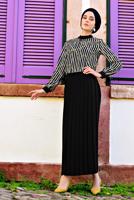 Hijab clothing BLACK T 9829 Msr-Etek