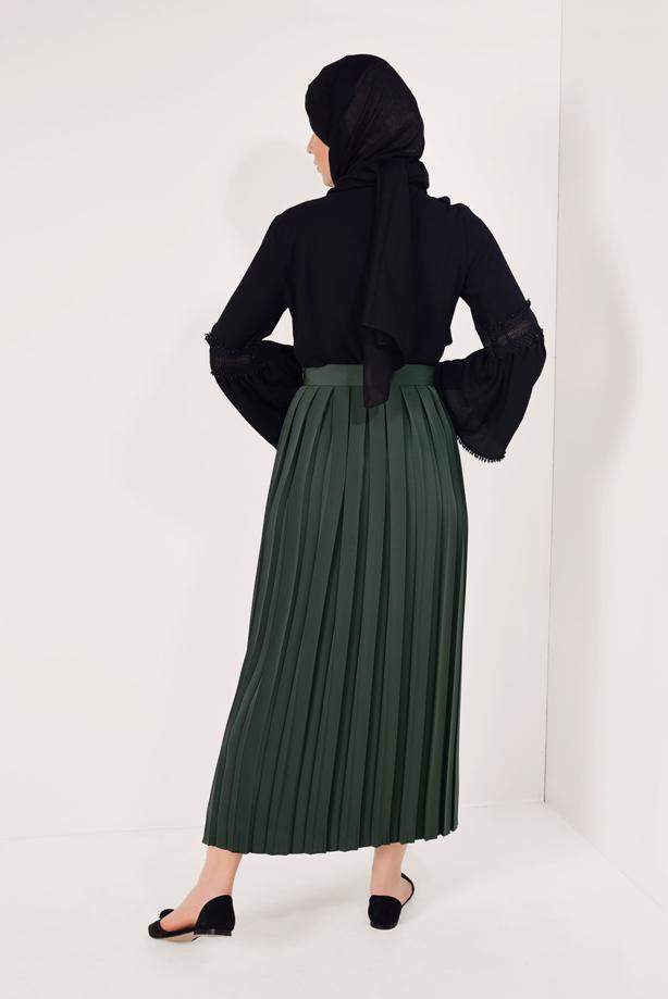 Vêtements hijab  LONG PLEATED SKIRT T 9829  - TRENDTESETTÜR