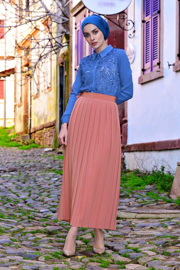 Vêtements hijab  T 9829 Msr-Etek - TRENDTESETTÜR