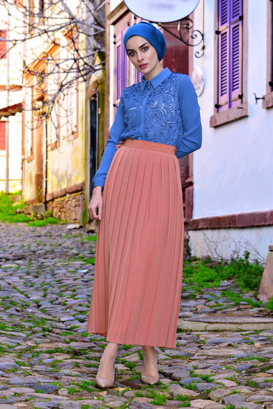 Hijab clothing PINK T 9829 Msr-Etek