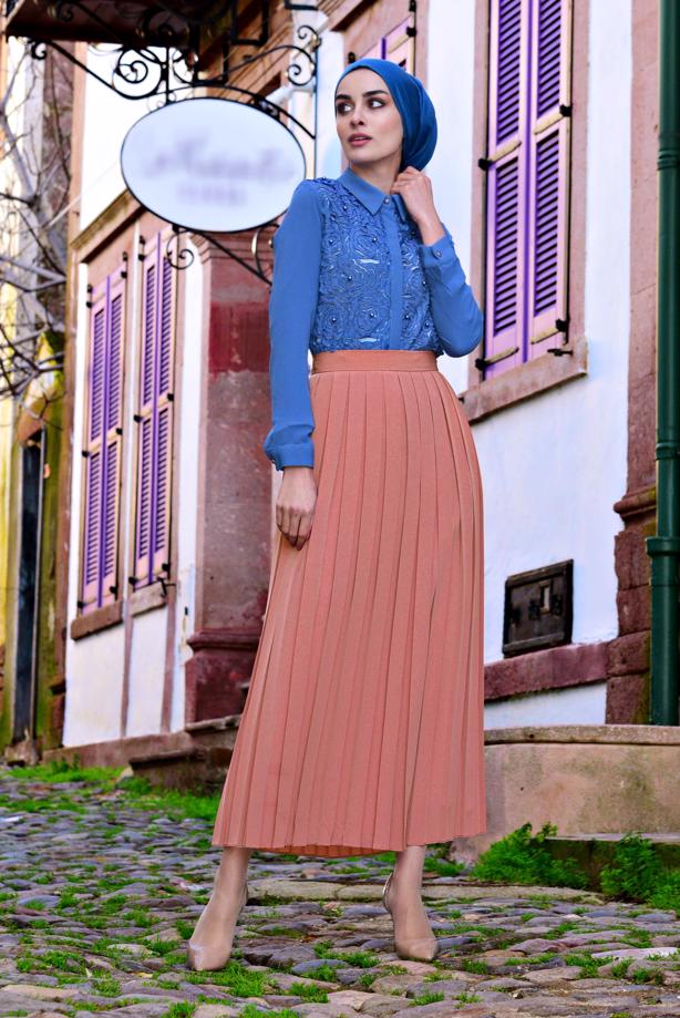 Vêtements hijab  T 9829 Msr-Etek - TRENDTESETTÜR