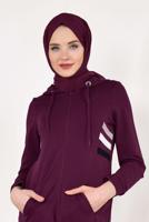 Vêtements hijab ROUGE BORDEAUX Abaya T 0338