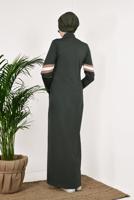 Tesettür giyim HAKİ FERMUARLI EŞOFMAN FERACE 6338