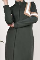 Tesettür giyim HAKİ FERMUARLI EŞOFMAN FERACE 6338