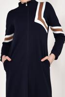 Tesettür giyim LACİVERT FERMUARLI EŞOFMAN FERACE 6338