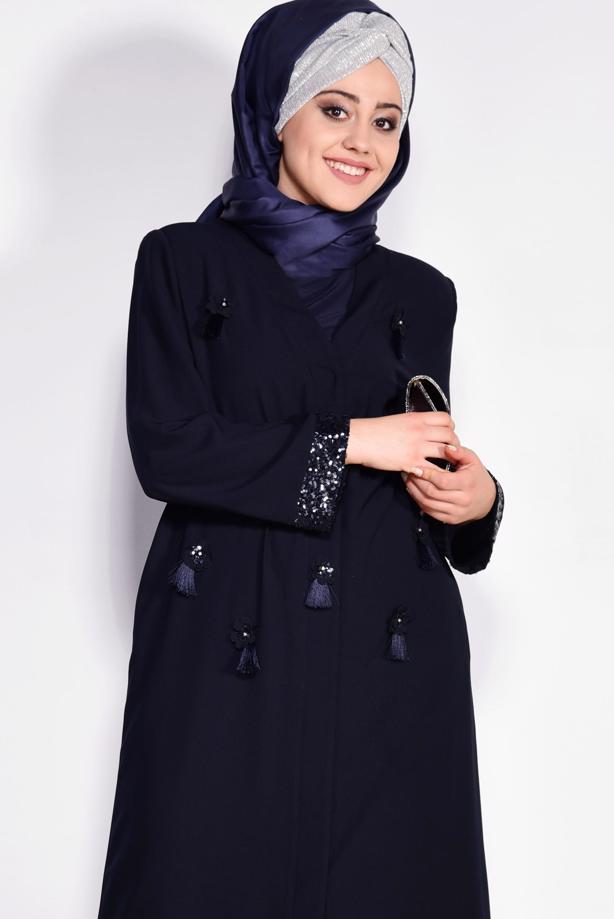 Hijab clothing NAVY BLUE T 8266 Alvina Gino Ferace - TRENDTESETTÜR