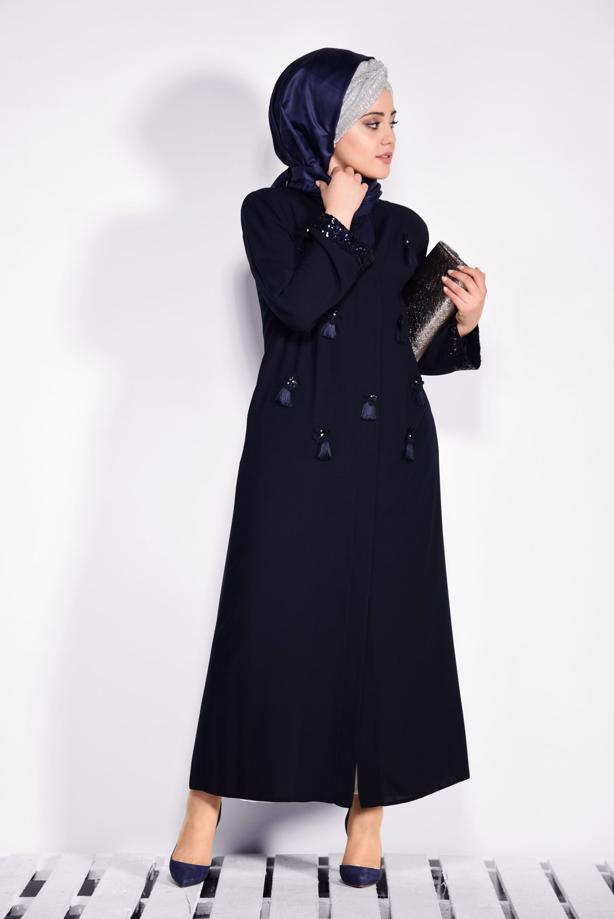 Hijab clothing NAVY BLUE T 8266 Alvina Gino Ferace - TRENDTESETTÜR