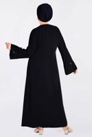 Tesettür giyim SİYAH T 8269 ALVİNA  FERACE 7868
