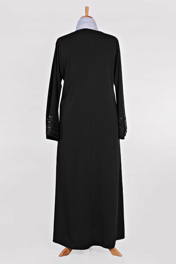 Tesettür giyim SİYAH T 8269 ALVİNA  FERACE 7868 - TRENDTESETTÜR