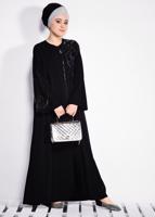 Vêtements hijab NOIR ABAYA T 8273 