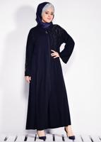 Vêtements hijab BLEU MARINE ABAYA T 8273 