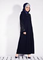 Vêtements hijab BLEU MARINE ABAYA T 8273 