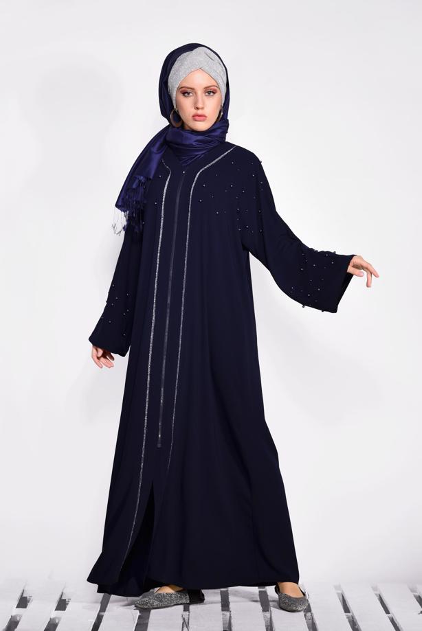 Hijab clothing NAVY BLUE T 8295 Alvina Virona Ferace - TRENDTESETTÜR