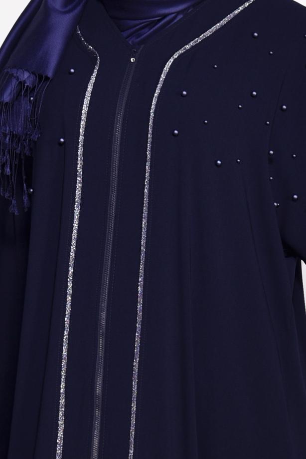 Hijab clothing NAVY BLUE T 8295 Alvina Virona Ferace - TRENDTESETTÜR