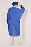 Tesettür giyim LACİVERT KOLLARI VE YAKASI PUL PAYETLİ CEKET T 83281