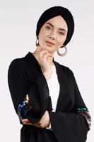 Tesettür giyim SİYAH RENKLİ PUL PAYETLİ GİY ÇIK 0853