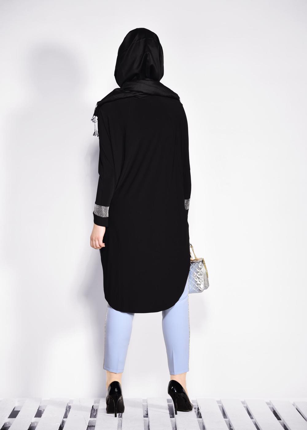 Vêtements hijab NOIR Cardigan T 2801
