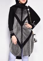 Vêtements hijab NOIR Cardigan T 2801