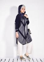 Vêtements hijab BLEU MARINE Cardigan T 2801