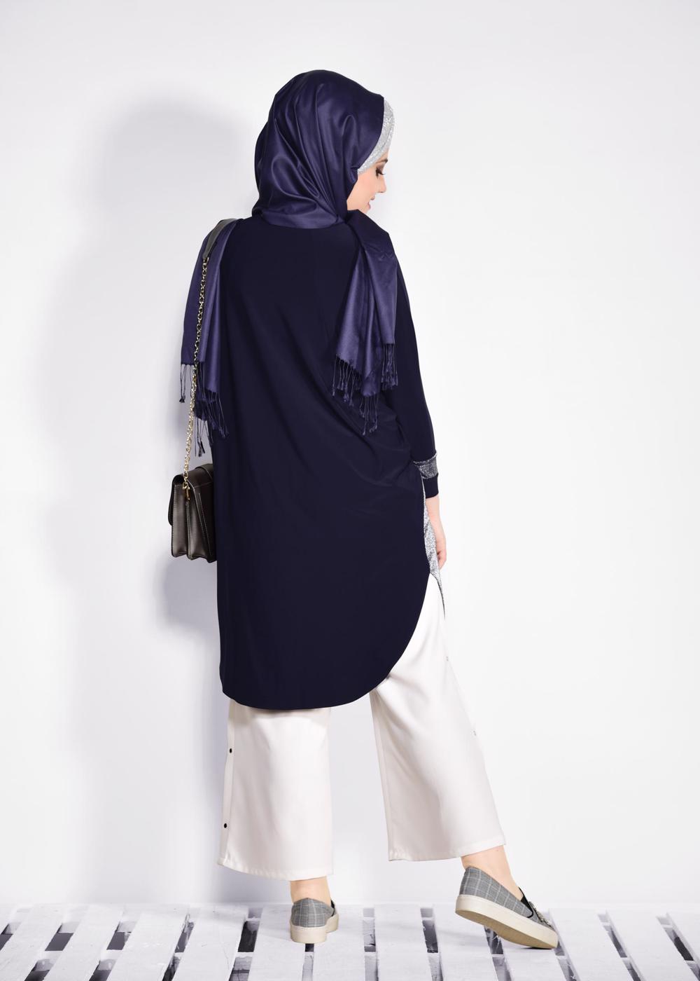 Vêtements hijab BLEU MARINE Cardigan T 2801