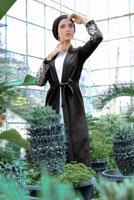 Tesettür giyim SİYAH KOLU PUL PAYETLİ KUŞAKLI CEKET 4033