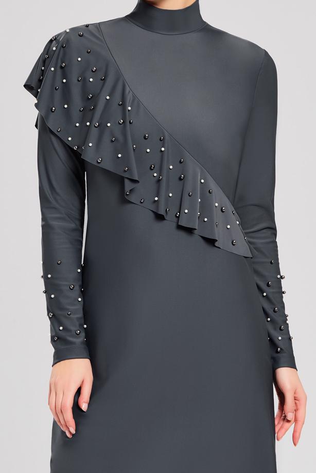 Tesettür giyim  FIRFIR DETAYLI BONCUKLU MAYO 4101	 - TRENDTESETTÜR