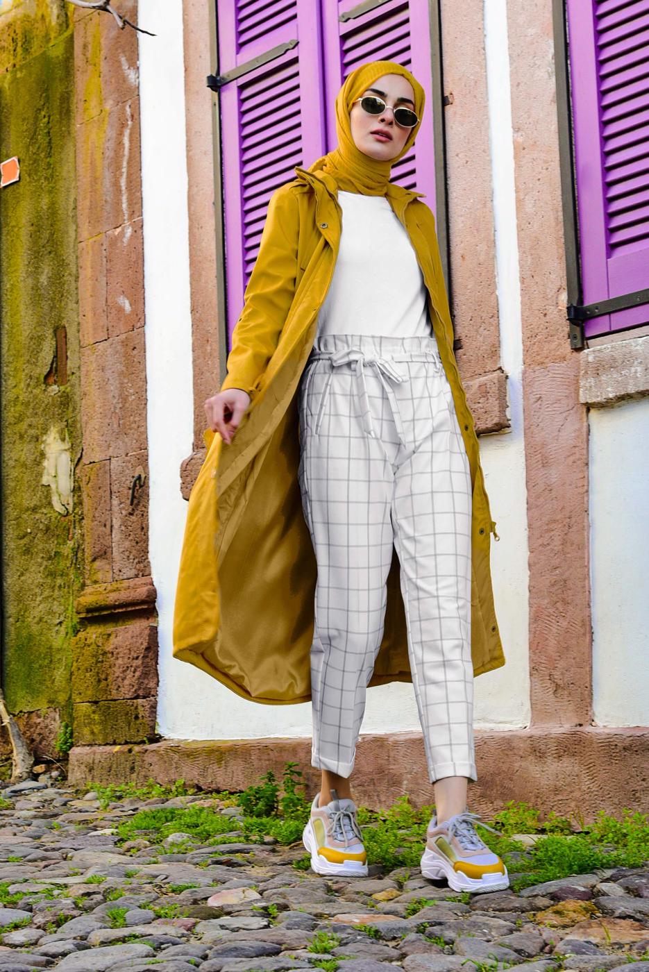 Vêtements hijab BLANC T 700371 Lfb-Pantolon