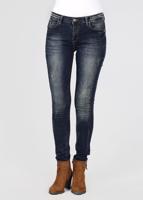 Tesettür giyim LACİVERT BEL KISMI ZIMBA DETAYLI DAR PAÇA PANTOLON T 7928 