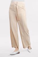 Tesettür giyim BEJ FİTİLLİ PAMUKLU PANTOLON 06102