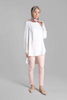 Tesettür giyim PUDRA FERMUAR DETAYLI PANTOLON 20681