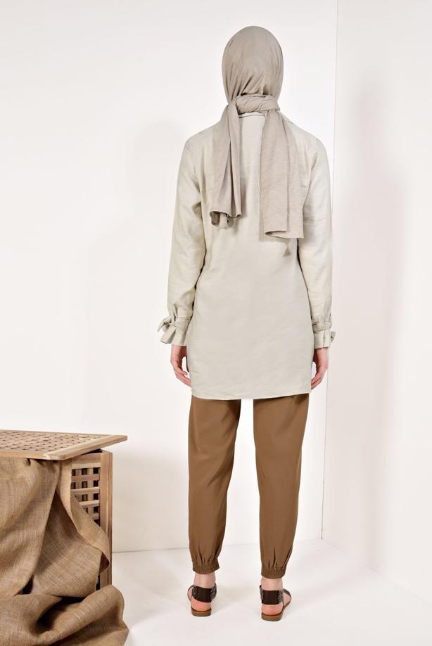 Vêtements hijab  BELT DETAILED JOGGER PANTS T 21003  - TRENDTESETTÜR