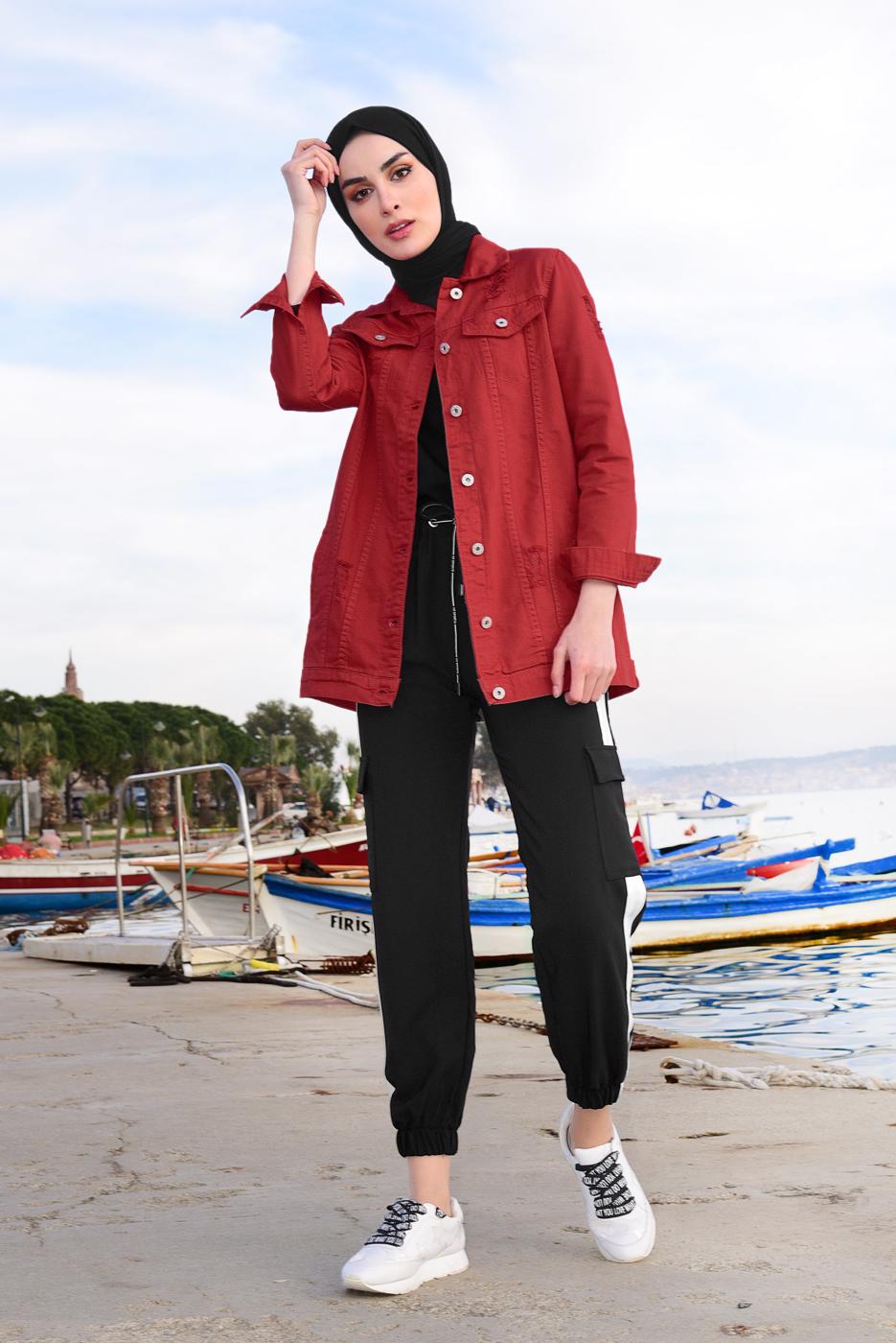 Vêtements hijab NOIR T 41003 Czb-Pantolon