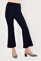 Tesettür giyim LACİVERT BOL PAÇA FERMUARLI PANTOLON 65171