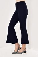 Tesettür giyim LACİVERT BOL PAÇA FERMUARLI PANTOLON 65171