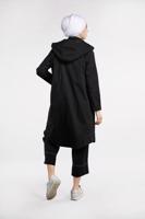 Tesettür giyim SİYAH PAMUKLU BOL PAÇA PANTOLON 75102