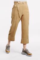 Tesettür giyim KAHVE PAMUKLU BOL PAÇA PANTOLON 75102