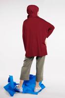 Tesettür giyim HAKİ PAMUKLU BOL PAÇA PANTOLON 75102