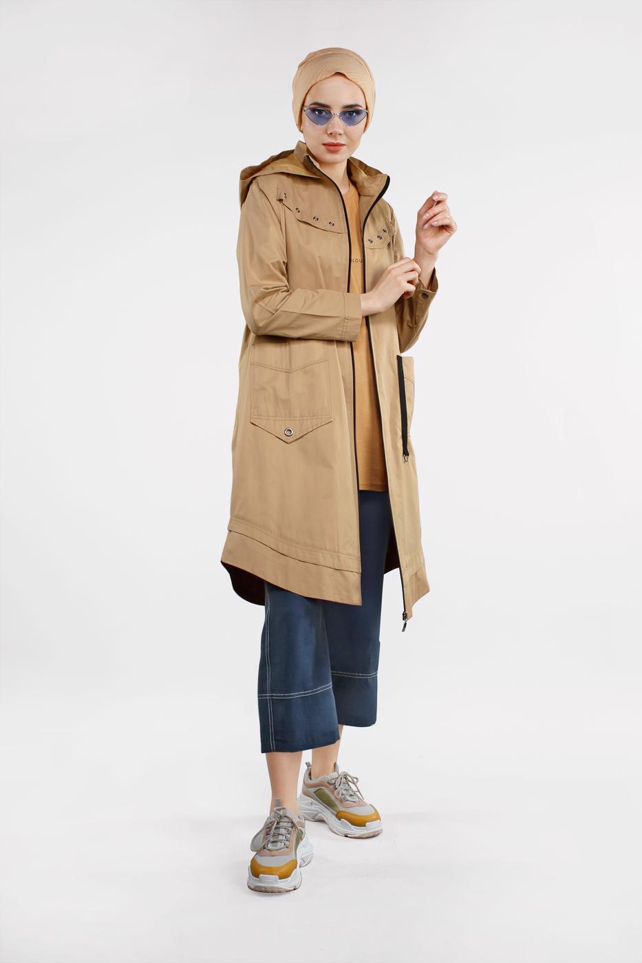 Tesettür giyim LACİVERT PAMUKLU BOL PAÇA PANTOLON 75102