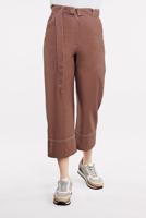 Tesettür giyim KAHVE PAMUKLU BOL PAÇA PANTOLON 75102
