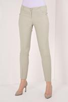 Tesettür giyim BEJ DAR PAÇA PANTOLON T 80681
